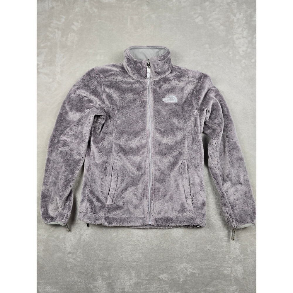 The North Face Osito Fleece Jacket Womens S Gray Full Zip Soft High Pile Plush